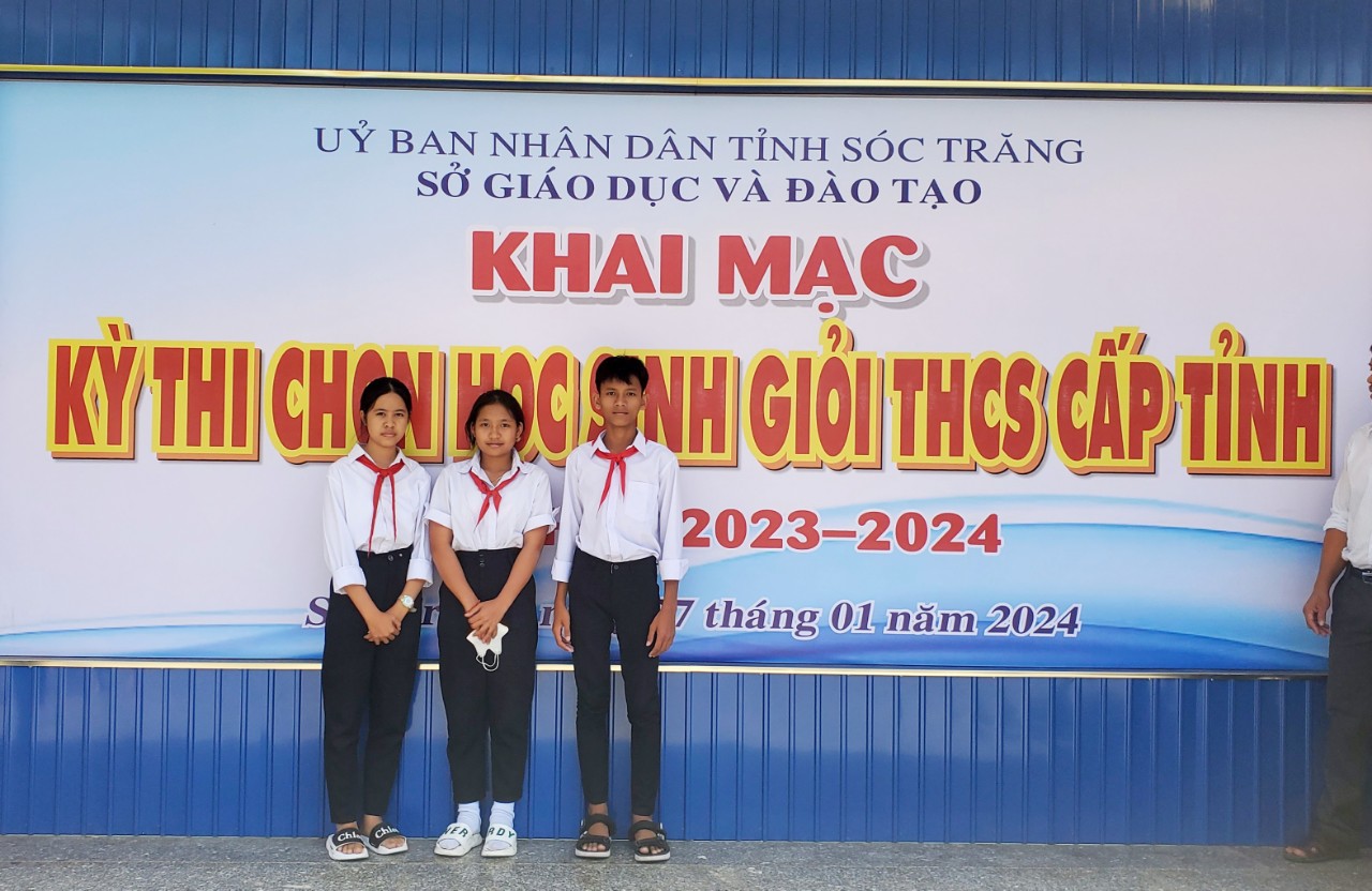HỌC SINH TRƯỜNG THCS DTNT MỸ TÚ THAM GIA KỲ THI TUYỂN CHỌN HỌC SINH GIỎI CẤP TỈNH